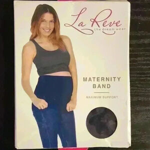 Womens La Reve Maternity Band Maxium Support Navy Sz S (0-8)